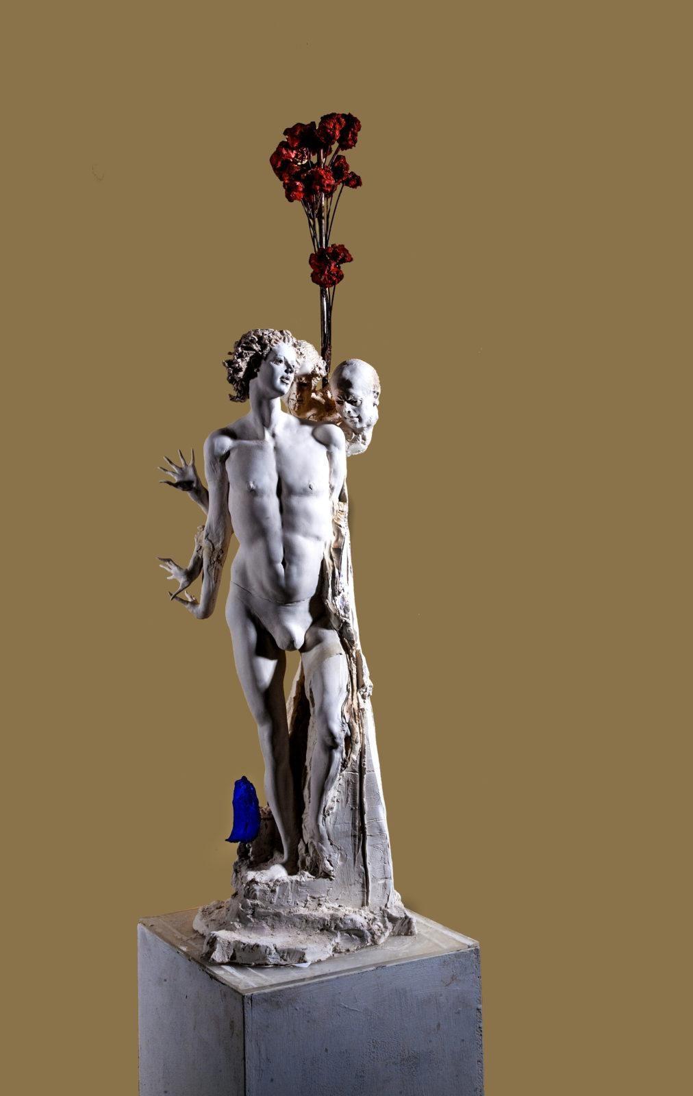 DINO CUNSOLO Sebastiano, 2013 caolino bianco cm 140x40x40